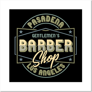 Pasadena Los Angeles Barber Shop Posters and Art